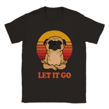 Pug lovers cute t shirt  pug yoga meditation tee shirt trend holiday com... - £21.92 GBP