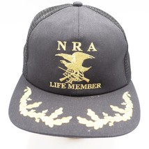 Mesh Snapback Trucker Farmer Hat Cap NRA Life Member - £36.16 GBP