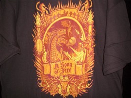 Tee Fury Got Xlarge &quot;Fire Song&quot; Shirt Game Of Thrones Crest Brown - £11.96 GBP