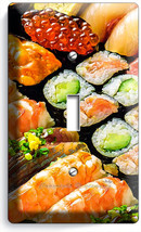 Sushi Rolls Sashimi Single Light Switch Wall Plate Japanese Restaurant Bar Decor - £8.00 GBP