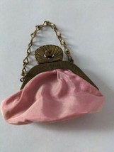 Pink  Doll moire Purse for 8&quot; Vogue Ginny Doll - $30.89