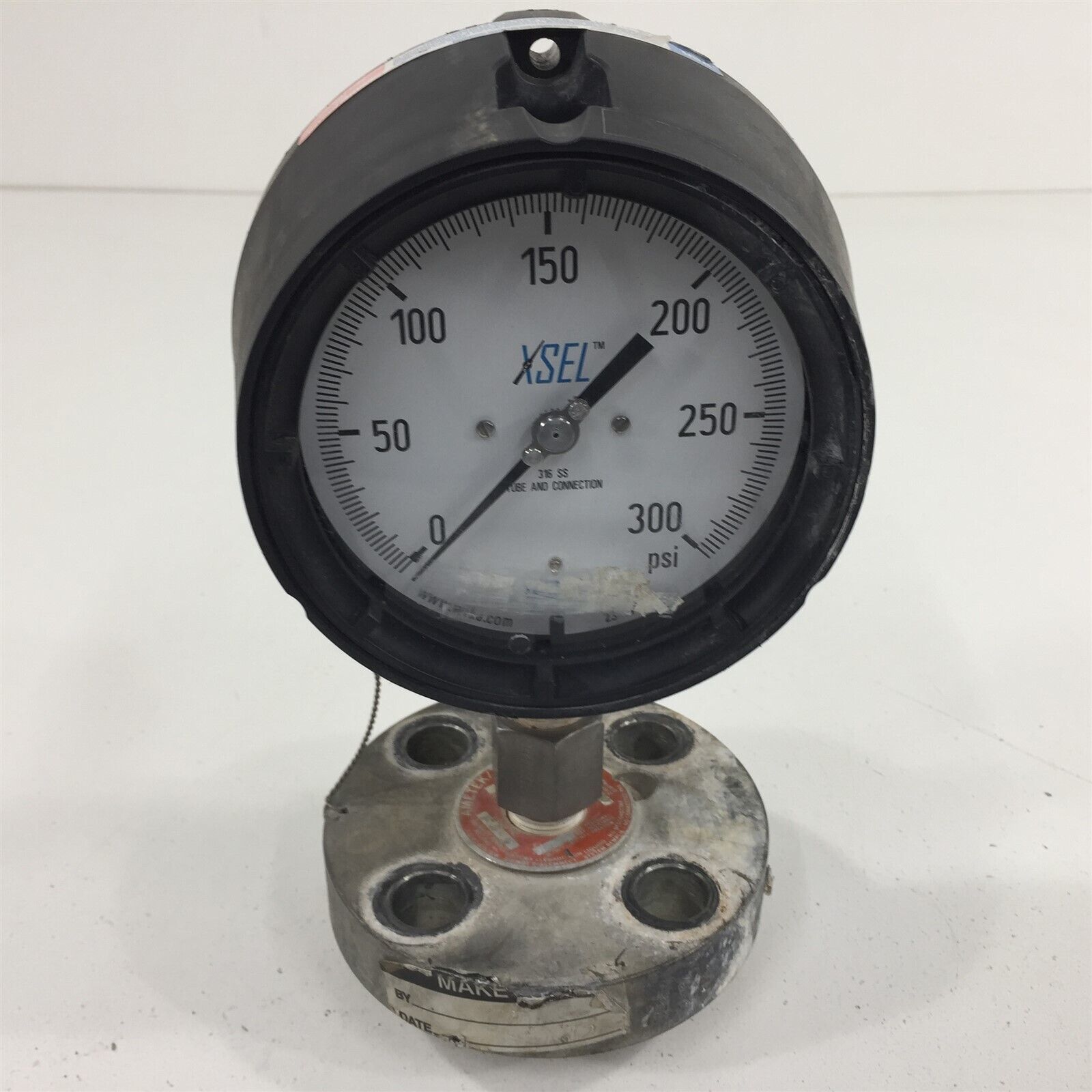 WIKA Xsel 0300PSI Pressure Gauge Stainless Tube 4.5" With Ametek