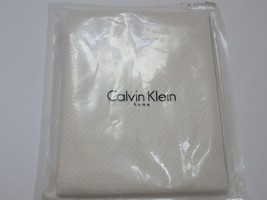 Calvin Klein Raised Mesh 3P Queen Duvet Cover Shams Set Cream Ecru NEW RARE - £252.61 GBP