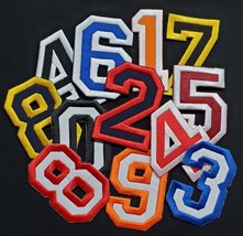 Numbers College Varsity Letterman Embroidered Iron On Patch Customize Co... - $4.25+