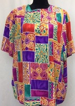 Jorden Women Colorful Floral Shirt Sz 18 - $12.59