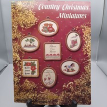 Vintage Cross Stitch Patterns, Country Christmas Miniatures by Dale Burdett - £9.88 GBP