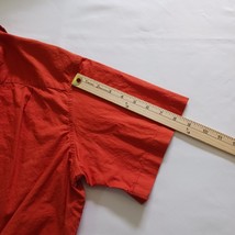 Carhartt Pockets Men's Orange Cotton Button Up Shirt Short Sleeve Size XL image 14