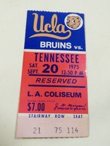 VTG 1975 UCLA Bruins vs Tennessee Football Ticket Sept 20 L.A. Coliseum 75/114 - £14.01 GBP