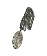 925 Sterling Silver Our Lady of Miraculous Medal Necklace - $179.73 CAD