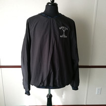Slovak Club Golf League Embroidered Black Pull Over Jacket XL Made in USA - £15.12 GBP