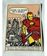 1966 Donruss Marvel Iron Man Rookie #19 - £53.63 GBP