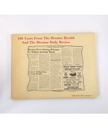 100 Years From Decatur Herald and The Decatur Daily Review Decatur IL Bo... - £19.95 GBP