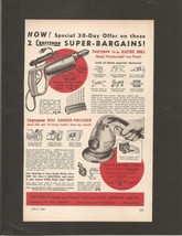 Vintage Sears, Roebuck and Company Craftsman Drill and Sander - Polisher Two Col - £7.19 GBP