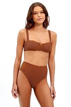Vix Swimwear by Paula Lina Bela High Waist Bottom Sz XS  KAYLA CAMEL - $33.26
