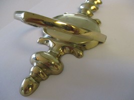 Door Knocker Brass Metal 8.5 X 3.5 Inches Vintage Collectible - £14.68 GBP