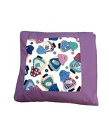 Handmade Patchwork Pillow quilt Quillow Sunbonnet Sue Lavender Purple Co... - $771.53 MXN