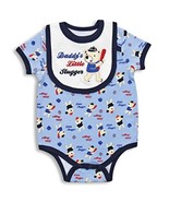 BODYSUIT AND BIB SET (6-9 MONTHS, BLUE BEAR) - $13.43 CAD
