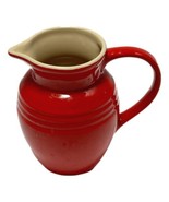 Le Creuset Jug Stoneware Red Pottery 23 oz Ceramic - $39.55