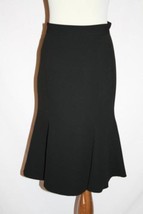 MOSCHINO Cheap &amp; Chic Black Lined Slim Flared Bottom Skirt Size 4 #780 - £59.33 GBP