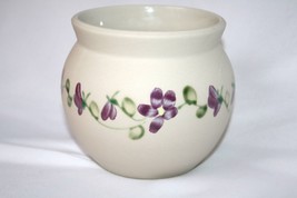 Gabriel Sweden Art Pottery Hand Painted Pansy Flower Pot   #1472 - £39.62 GBP