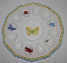 Department 56 Butterfly Garden Deviled Egg Plate  #1976 - $32.00