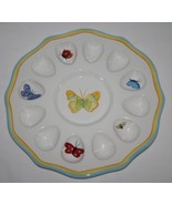 Department 56 Butterfly Garden Deviled Egg Plate  #1976 - £25.06 GBP