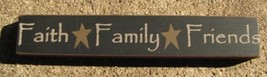 32328FB - Faith Family Friends Mini Wood Block - £1.79 GBP