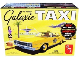 Skill 2 Model Kit 1970 Ford Galaxie "Taxi" with Luggage 1/25 Scale Model by AMT - $50.89