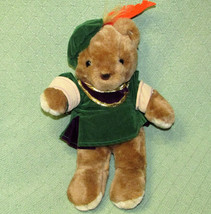 14&quot; Excalibur Teddy Bear Las Vegas Hotel Green Velvet Clothes Stuffed Animal Toy - £14.60 GBP