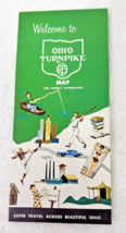 Welcome To Ohio Turnpike Map 1960S Fold Out Guide and Map - $8.42