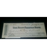 1895 Bank Check Jan 3rd Pennsylvania  - The First National Bank of Cataw... - $20.51 CAD