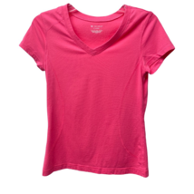 Tek Gear Womens Pullover Top Shirt Pink Short Sleeve V Neck S - £9.51 GBP