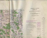 Ellwangen Germany 1943 United States Army Map Sheet 4 First Edition AMS 2 - $47.52