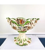Capdimonte Large Decorative Floral Bowl Italy - £35.20 GBP