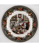 Royal Stafford SANTA&#39;S WORKSHOP Christmas Dinner  Plates Set of 2 Englad... - $70.20 CAD