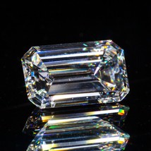 0.87 Carat Desseré D/VS1 Émeraude Coupe Diamant Certifié GIA - £3,373.80 GBP