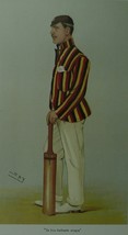 Vanity Fair Cricketer, Lord Dalmeny, (In his Father&#39;s steps) - (Spy) - Framed pi - £25.94 GBP