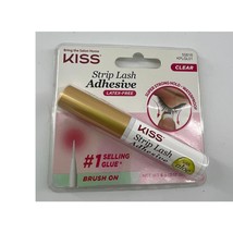 Kiss Strip Lash Adhesive Clear KPLG01 55616 New Brush On Make Up New - $75.23 MXN