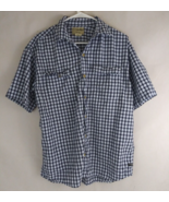 U.S. Expedition Men&#39;s Blue Plaid Shirt Size Medium - $273.30 MXN