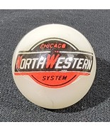 Vintage Chicago Northwestern System - Railway Line Marble White 1&quot;  Glas... - $239.38 MXN