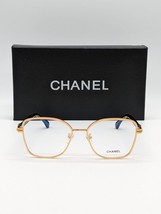 CHANEL CH2212 Gold Black Frame Clear Lens Eyeglasses - Brand New - £194.62 GBP