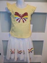 Berkley Jensen Butterfly 2pc Shirt &amp; Tulle Skirt Outfit Size 4T Girl's NWD - $20.00