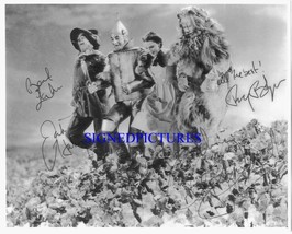 The Wizard Of Oz Cast Autographed 8x10 Rp Photo All 4 Garland Lahr Bolger Haley - $19.99