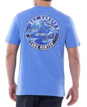 Guy Harvey Mens Logo Graphic T-Shirt Azure Blue-Small - £15.65 GBP