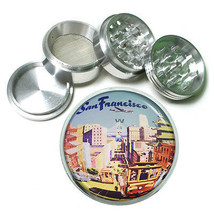 Vintage Poster D25 Aluminum Grinder 63mm 4 Piece San Francisco Retro Travel - £13.28 GBP