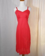 Red Full Slip 50&#39;s Lingerie Bombshell Red Slip Dress - $40.00