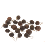 Moqui Marbles Hang Ear Rings Earrings Artisan Pierced Info Card Sacred - $23.05 CAD