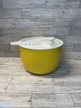 Vintage COPCO Salad Spinner #604 Yellow Gold Sam Lebowitz Design 9.5&quot; - $30.00