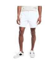 Nautica Mens 6&quot; Deck Clipper Shorts  White BR9100 - £30.26 GBP