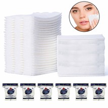 480Ct 100% Pure Cotton Squares Pads Cosmetic Face Makeup Remover Hypoallergenic - £26.57 GBP